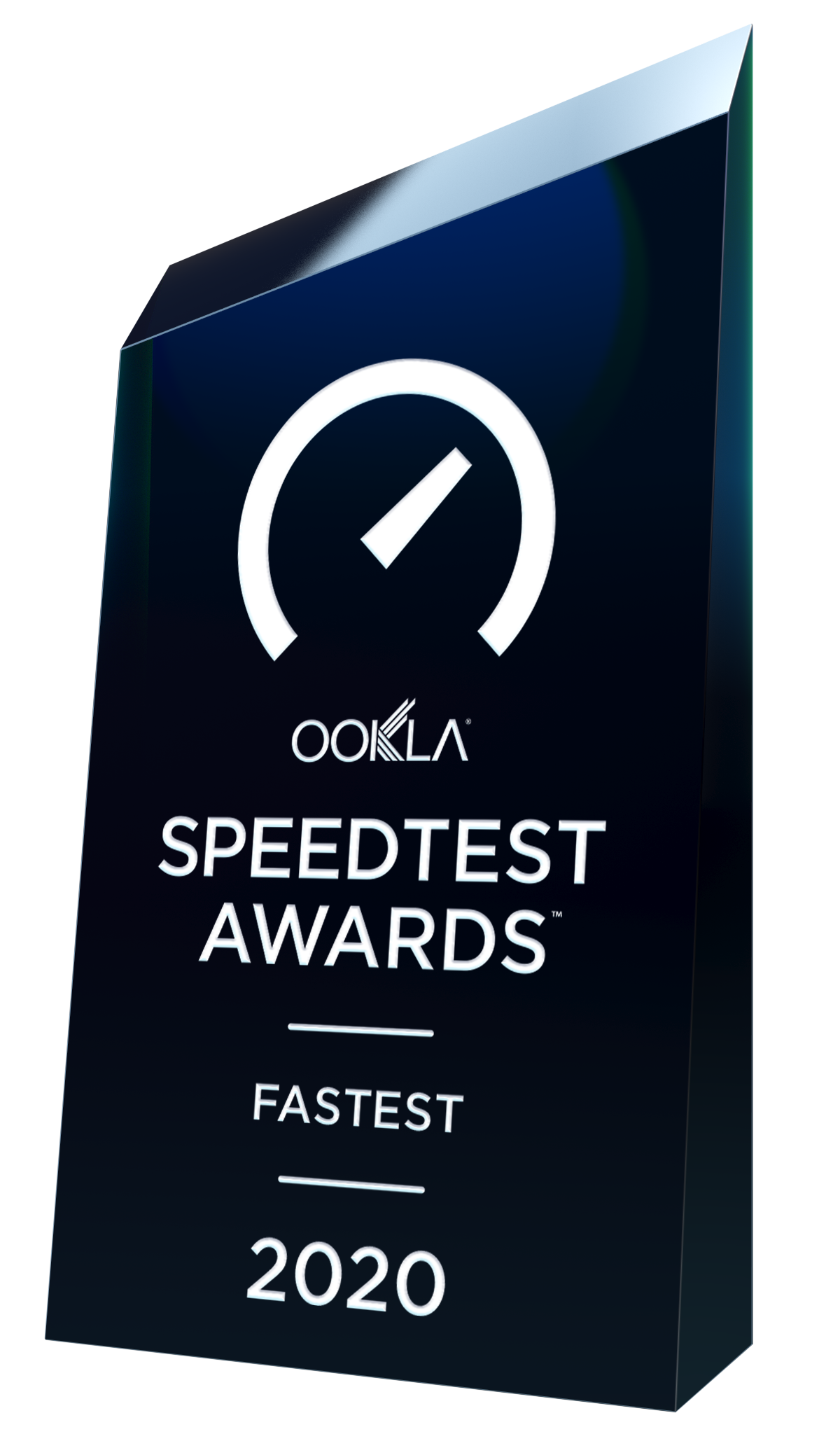 OoklaSpeedtestTrophyAngledFastest 2020 Photo